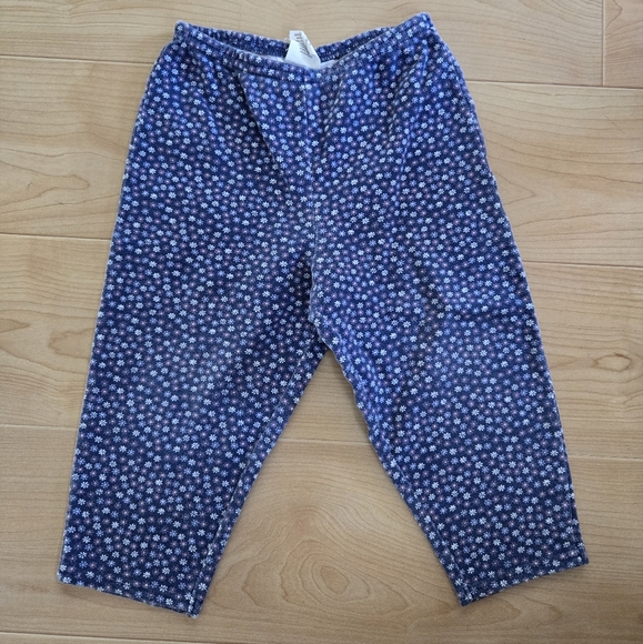 Vintage Y2K Old Navy blue floral cotton pants and cardigan matching 2-piece set - Picture 4 of 10
